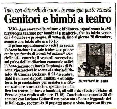 2007-12-05 00:00:00 - Genitori e bimbi a teatro -  - Adige